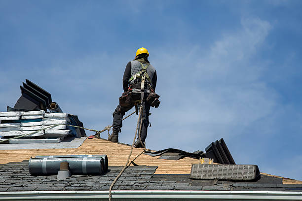 Professional Roofing technician working in Livonia, NY
